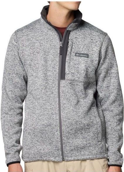 Columbia Herentrui met volledige ritssluiting, grijs (City Grey Heather), XL, Stad Grijs Heather, XL