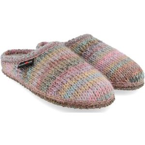 Haflinger Walktoffel Tricoté Pantoffels (bruin)