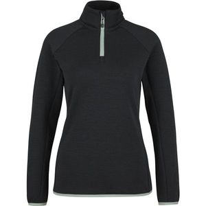 Heber Peak Womens MerinoBlend SaplingHe II Half Zip Trui (Dames |zwart)