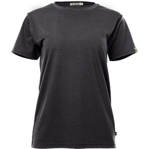 Aclima Womens Lightwool 180 Classic Tee Merinoshirt (Dames |zwart/grijs)