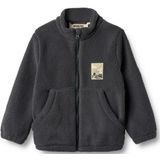 WHEAT - Helge - Fleece Jas - Antraciet - Gevoerd met Ritssluiting