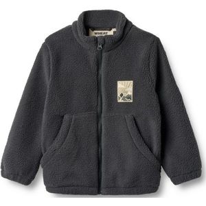 WHEAT - Helge - Fleece Jas - Antraciet - Gevoerd met Ritssluiting