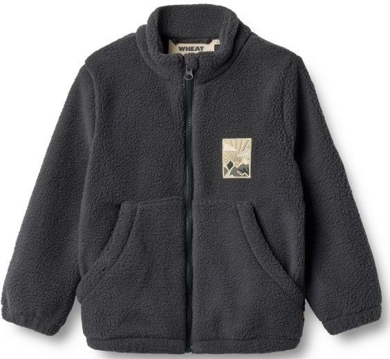 WHEAT - Helge - Fleece Jas - Antraciet - Gevoerd met Ritssluiting