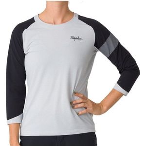 Rapha Womens Trail 3/4 Sleeve Jersey Fietsshirt (Dames |grijs)