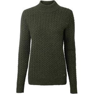 Chevalier Womens Minley Mockneck Wool Pullover Wollen trui (Dames |olijfgroen)