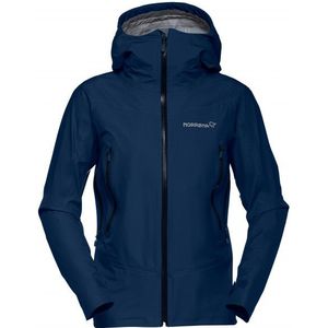 Norrona Womens Falketind GORE-TEX Jacket Regenjas (Dames |blauw |waterdicht)