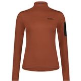 Mons Royale - Diversion Merino Mock Neck L/S - Fietsshirt - Bruin