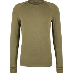 Stoic MerinoSoft245 TuleboSt L/S Merinoshirt (Heren |olijfgroen)