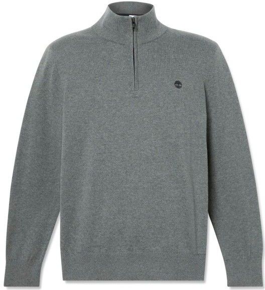 Timberland - Williams River - Gebreide Trui - Grijs - Casual - Biologisch Katoen