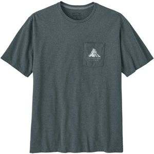 Patagonia Chouinard Crest Pocket Responsibili-Tee T-shirt (Heren |grijs/blauw)
