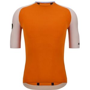 Santini Pelle Stelth Fir Slip-On Jersey Fietsshirt (oranje)