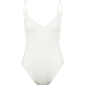 Seafolly Womens Daydreamer V Neck One Piece Badpak (Dames |wit)
