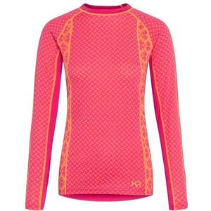 Kari Traa Womens Lekker L/S Merino-ondergoed (Dames |roze)