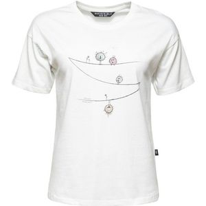Chillaz Womens Leoben Wanna Hang Out T-shirt (Dames |wit)