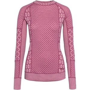 Kari Traa Womens Smekker L/S Merino-ondergoed (Dames |roze)