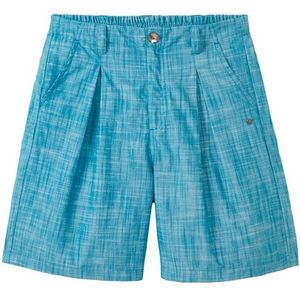 Tranquillo Womens High Waist Shorts in Leinenoptik Short (Dames |turkoois/blauw)