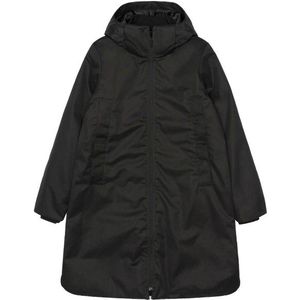 Selfhood Womens Hooded Coat Lange jas (Dames |zwart |waterdicht)