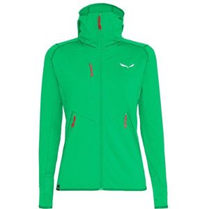 Salewa Womens Agner Hybrid Polarlite Fullzip Hoody Fleecevest (Dames |groen)