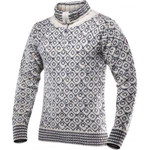 Devold Svalbard Sweater Zip-Neck Wollen trui (grijs)