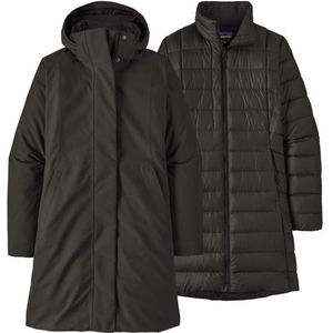 Patagonia Womens Tres 3-In-1 Parka Lange jas (Dames |zwart |waterdicht)