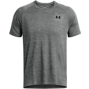 Under Armour Tech Textured S/S Sportshirt (Heren |grijs)