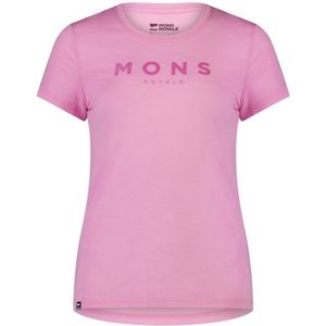 Mons Royale Womens Icon Merino Air-Con Tee Merinoshirt (Dames |roze)