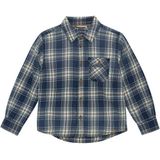 Minymo - Kids Shirt L/S Check - Overhemd - Grijs/Blauw