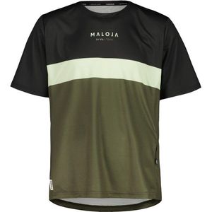Maloja BarettiM Multi Sportshirt (Heren |olijfgroen)