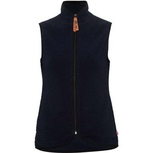 Aclima Womens Reborn Terry Vest Wollen bodywarmer (Dames |blauw/zwart)