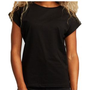 DEDICATED Womens T-Shirt Visby Base (Dames |zwart)