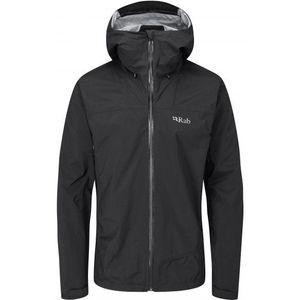 Rab Downpour Plus 20 Jacket Hardshelljas (Heren |zwart |waterdicht)