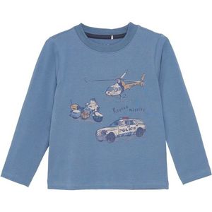 Minymo - Kids T-Shirt L/S - Blauw - Longsleeve
