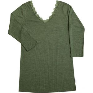 Joha Womens Blouse L/S 70/30 Merino-ondergoed (Dames |olijfgroen)