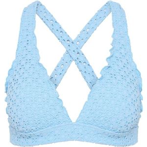 Seafolly Womens Daydreamer Multi Fit Longline Tri Bikinitop (Dames |blauw)