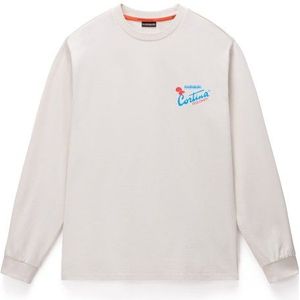 Napapijri - S-Fiemme L/S - Longsleeve - Wit/Grijs