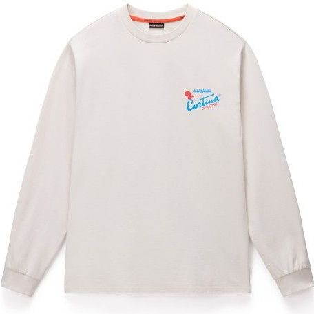 Napapijri - S-Fiemme L/S - Longsleeve - Wit/Grijs