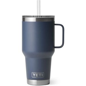 Yeti Coolers Rambler Straw Mug Isoleerbeker (grijs/blauw)