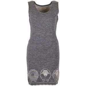 Albmerino Womens T-Kleid Schäfchen Jurk (Dames |grijs)
