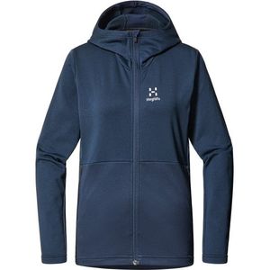 Haglöfs Womens Lark Mid Hood Fleecevest (Dames |blauw)