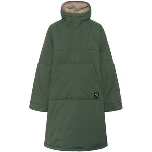 Kari Traa - Malene Cape - Lange Jas - Olijfgroen - Dames