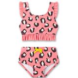 Sanetta - Meisjesbikini - Roze - Leo-patroon - Gerecycled Polyester Mix