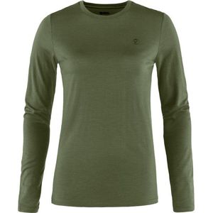 Fjällräven - Abisko Wool L/S - Merinolongsleeve - Olijfgroen