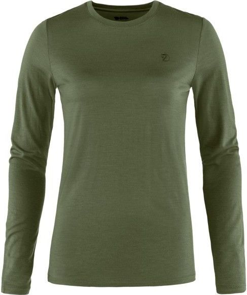 Fjällräven - Abisko Wool L/S - Merinolongsleeve - Olijfgroen
