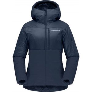 Norrona Womens Falketind Thermo60 Hood Synthetisch jack (Dames |blauw)