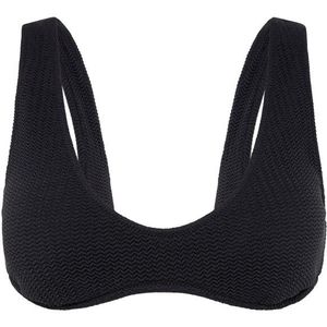 Seafolly Womens Sea Dive Multi Fit Longline Top Bikinitop (Dames |zwart)