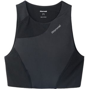 NNormal Womens Trail Cropped Top Sportbeha (Dames |zwart)