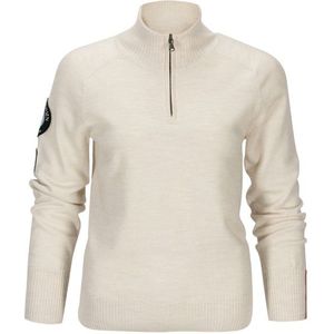 Amundsen Sports Womens Peak Half Zip Merinotrui (Dames |beige)