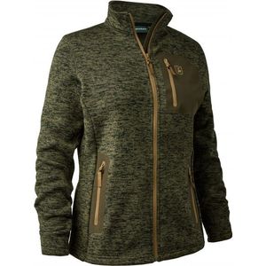 Deerhunter Womens Sarek Knitted Jacket Fleecevest (Dames |olijfgroen)