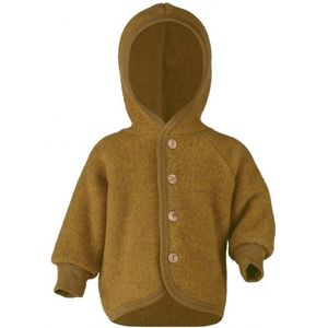 Engel Kinder Kapuzenjacke mit Holzknöpfen Wollen vest (Kinderen |bruin)