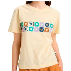 Quiksilver Womens Tilebloom Screen S/S Tee T-shirt (Dames |beige)